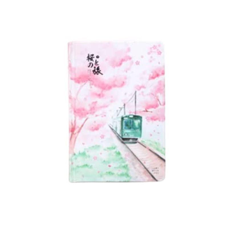 日記帳 桜の花 日記 手帳 電車 桜柄 イラスト付き ノート メモ帳 手帳ノート かわいい 挿絵付き フラワー おしゃれ 桜模様 誕生日 プ Faice Store 通販 Yahoo ショッピング