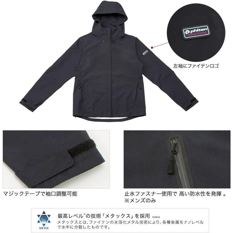 アウター phiten(ファイテン) マウンテンパーカー メタックス レディース ネイビー M ファイテン マウンテンパーカー メタックス レディース ネイビー