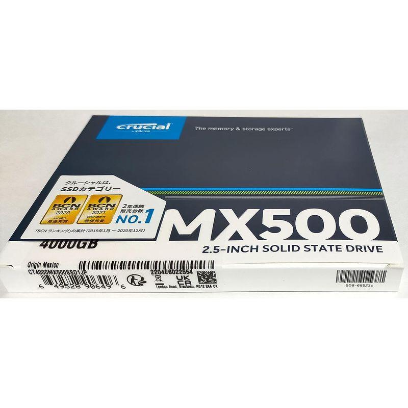 内部ストレージ Crucial Crucial 3D NAND TLC SATA 2.5inch SSD MX500