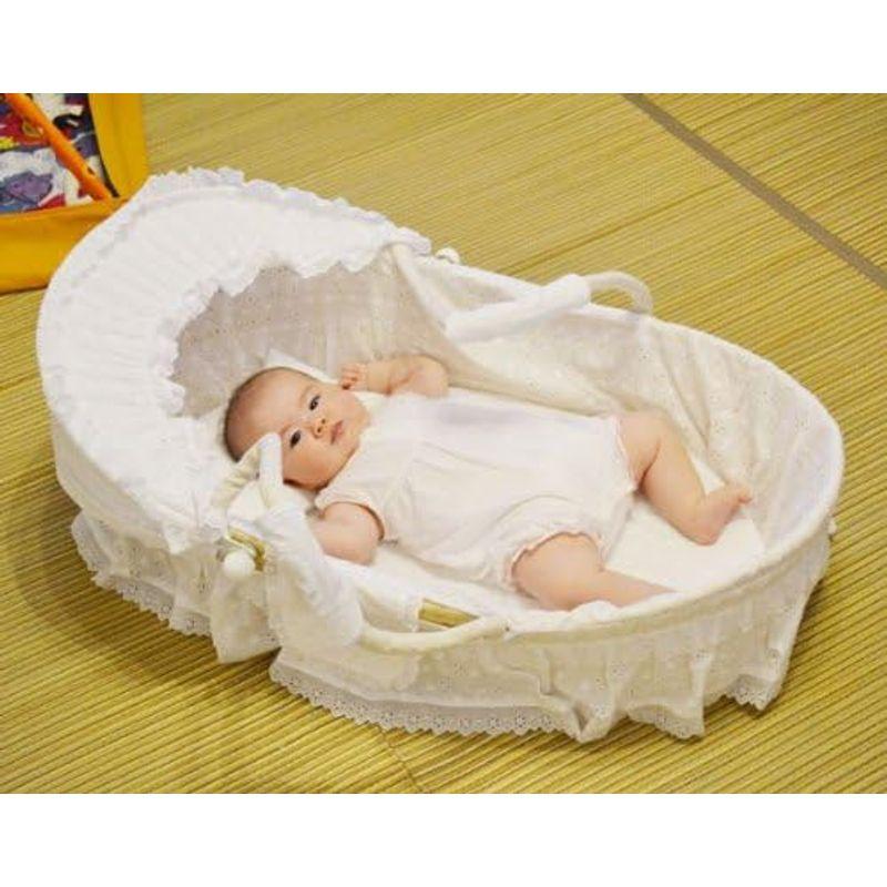レース ベビークーハン 天使のクーハン 天然素材
