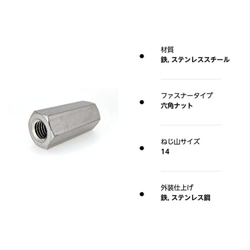 ステンレス 生地 高ナット (全ねじ) Ｍ３３×８０ (1個入り) - 11