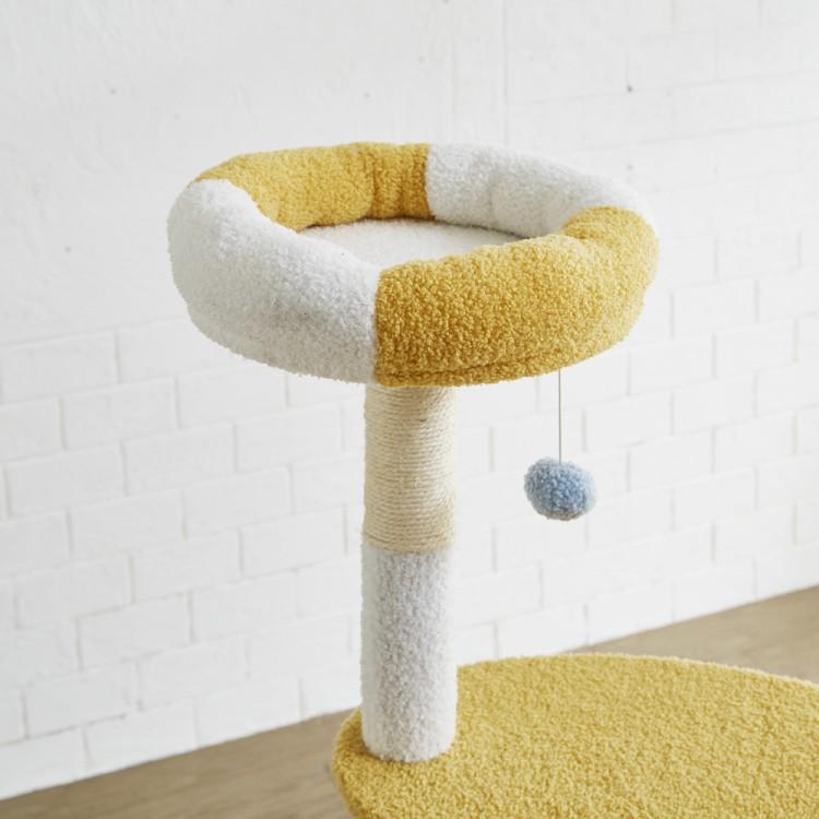 据え置き型 キャットタワー 4段 キャット ハウス ネコ ペット ベッド ソファ リビング 猫 リラックス 遊び場 猫じゃらし 猫用品 ペット用品 送料無料_4