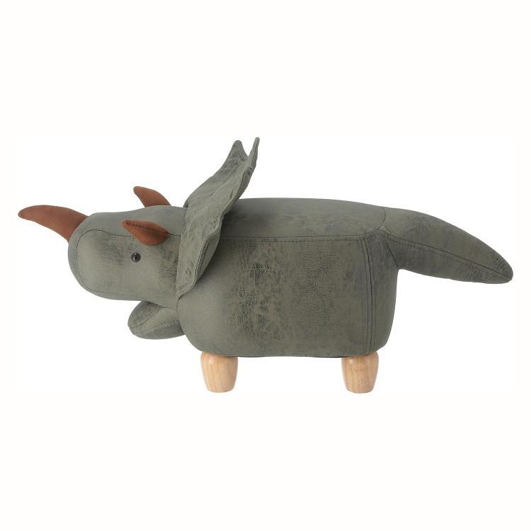 アニマル スツール ダイナソー 恐竜 木脚 ミニスツール キッズチェア