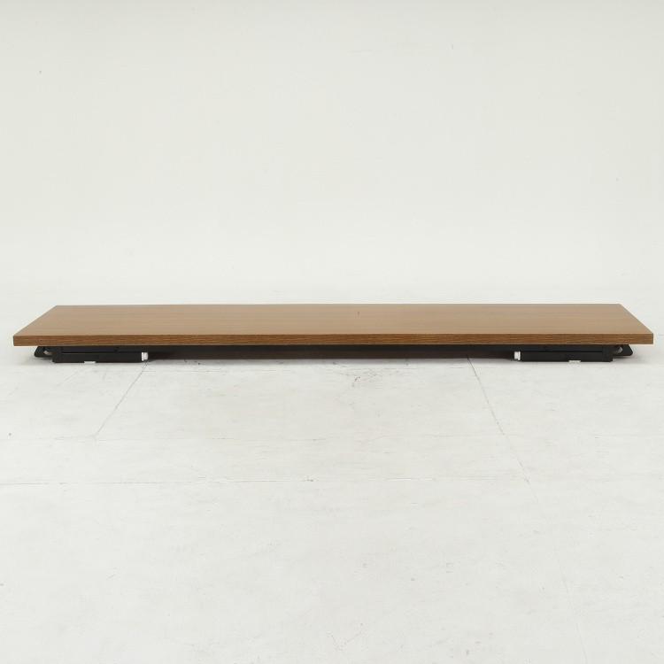 会議テーブル ロータイプ 幅180x奥45x高33cm 折りたたみ フリー