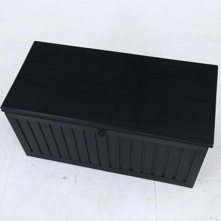 収納ＢＯＸベンチ　ＢＫブラック　幅１０９ｃｍ　２７０Ｌ 収納BOX ベンチ 幅109cm 内容量270L 耐荷重100kg ブラック ストッカー