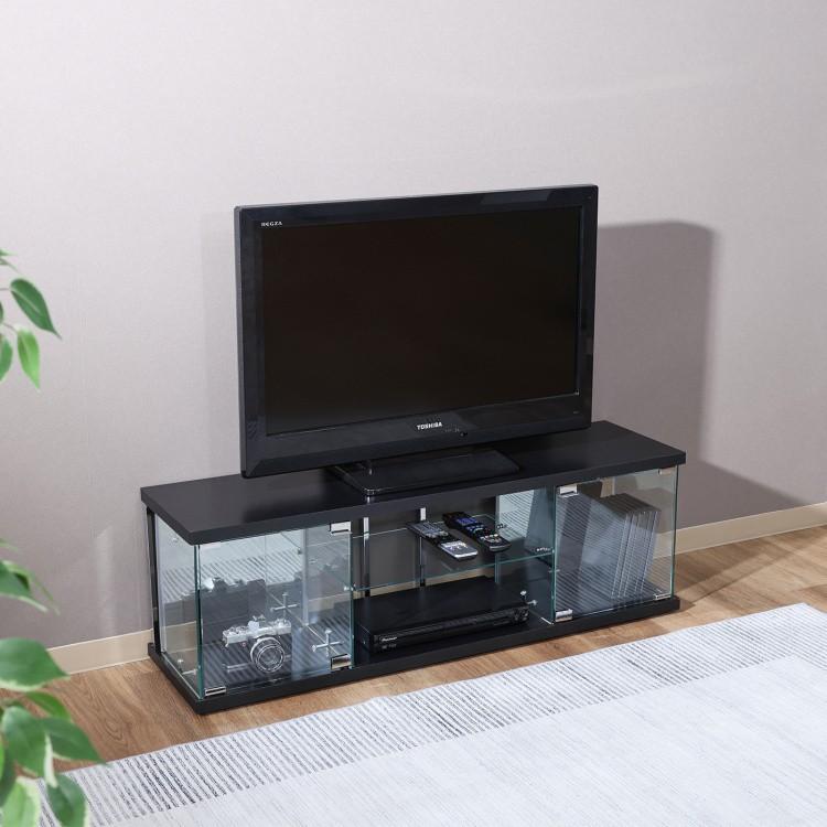 ガラス コレクション TVボード 幅110cm テレビ台 ディスプレイ 強化