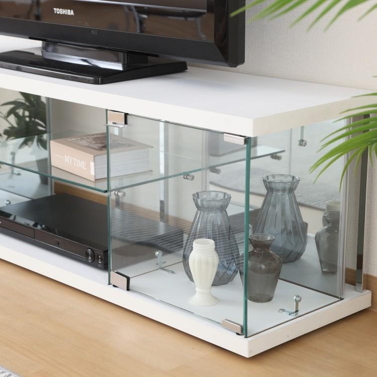 ガラステーブル　テレビボード　110 g1001265]【幅110cm】 Seon ガラステーブル ガラステーブル