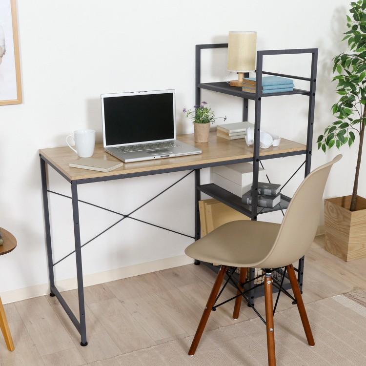 左棚幅110 棚付きデスクパソコンデスクオフィスデスク学習机デスク