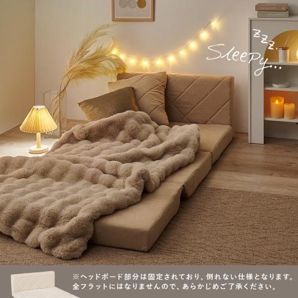 2WAY ソファベッド 幅85cm クッション 1個付 カウチ ソファ コンパクト