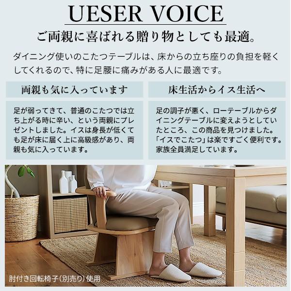 こたつ ダイニングテーブル 長方形 90x60cm パワフル ヒーター 6段階 高さ調節 ダイニングこたつ 送料無料 ※こたつ本体単品_9