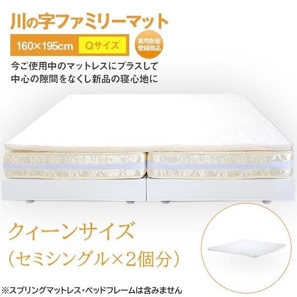 クィーン 高反発 ウレタン マットレス 幅160cm 1枚タイプ ベッドパット 敷布団 マット ファミリー 川の字マット 洗える カバーリング BOXシーツ 送料無料