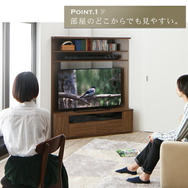 ハイタイプテレビボード　大型につき運べる方かバラせる方 コーナー テレビ ボード ハイタイプ 55型 大型TV 対応 リモコン操作可