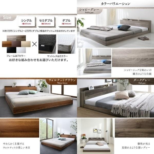 ダブルベッド ゾーンコイル マットレス セット すのこ フロア ロー 