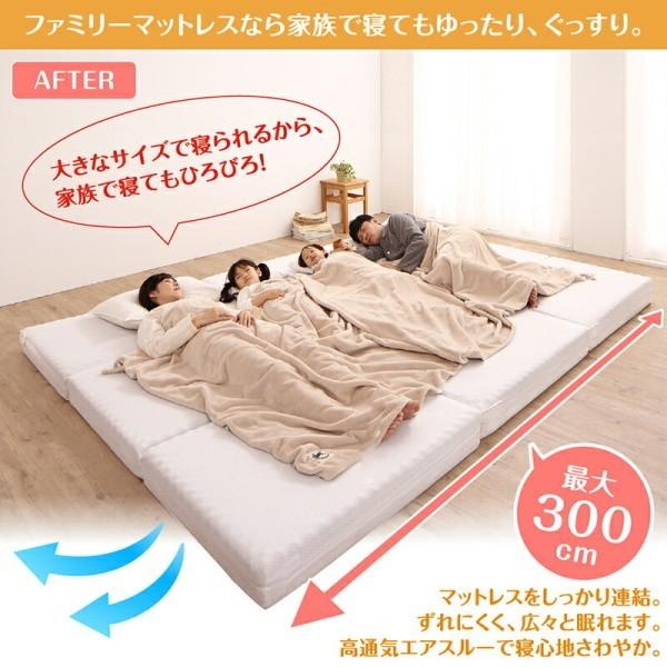 ワイドキング マットレス 幅300cm 厚さ6cm ワイドK300 シングルx3枚