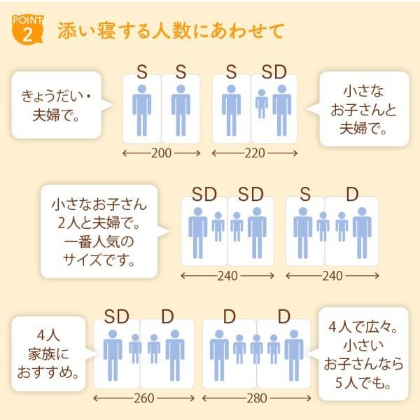 アウトレット正本 組立 設置付 ワイドキング 280 ダブル ベッド 2台 (D+D) マットレス セット すのこ ローベッド ゾーンコイル マット 高反発 硬め 連結金具 宮棚 コンセント 寝具