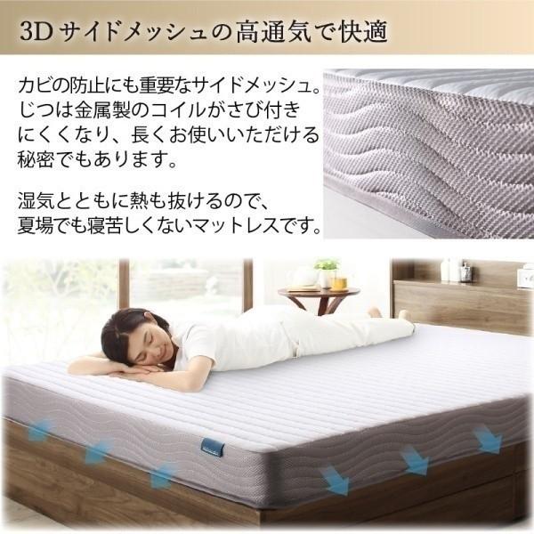 組立 設置付 ショート シングル ベッド ボンネルコイル マットレス 