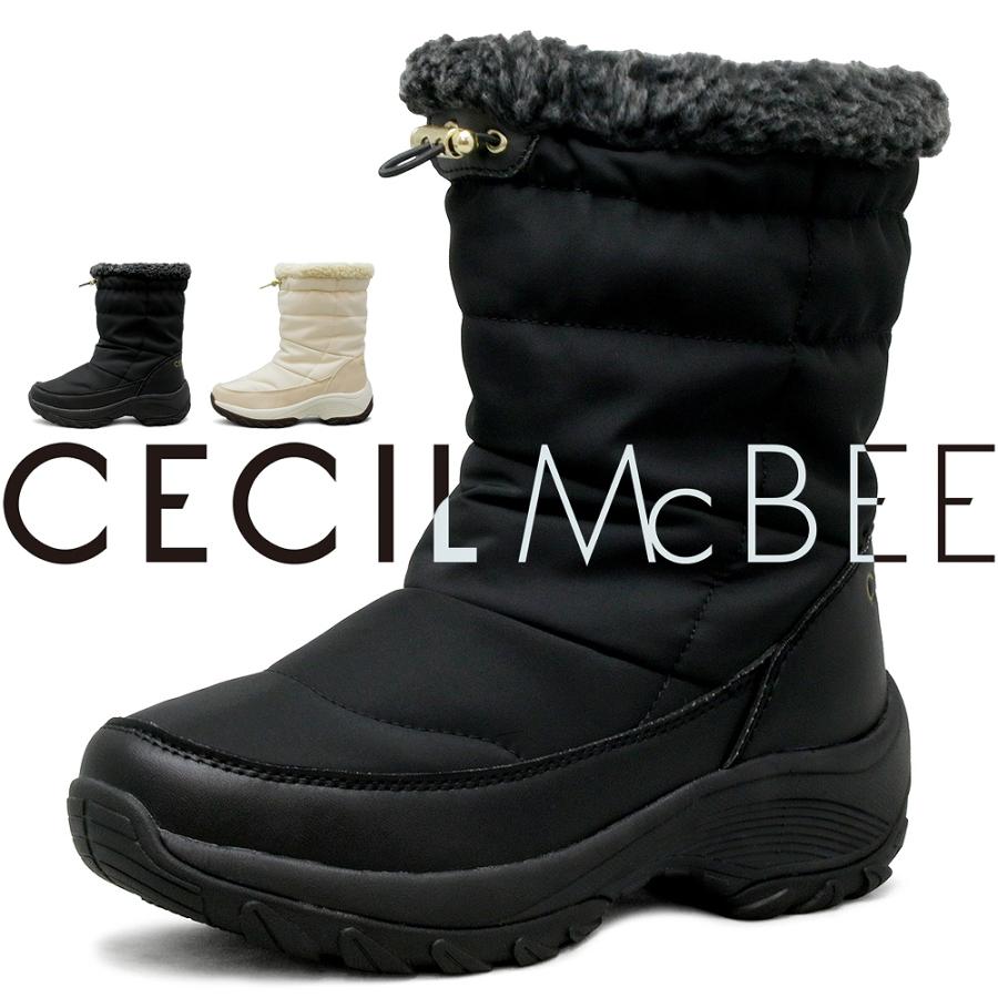 CECIL McBEE（セシルマクビー） レディース 防寒ブーツ 防水 スノー