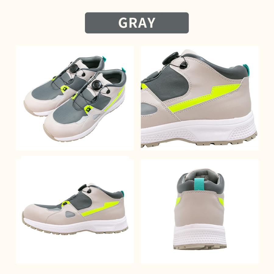 安全靴 ダイヤル式 スニーカー メンズ おしゃれ 軽量 樹脂先芯 カラー
