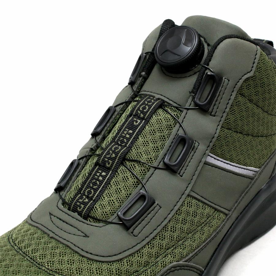 MOCAP ダイヤル式 安全靴 スニーカー ハイカット 通気 軽量 樹脂