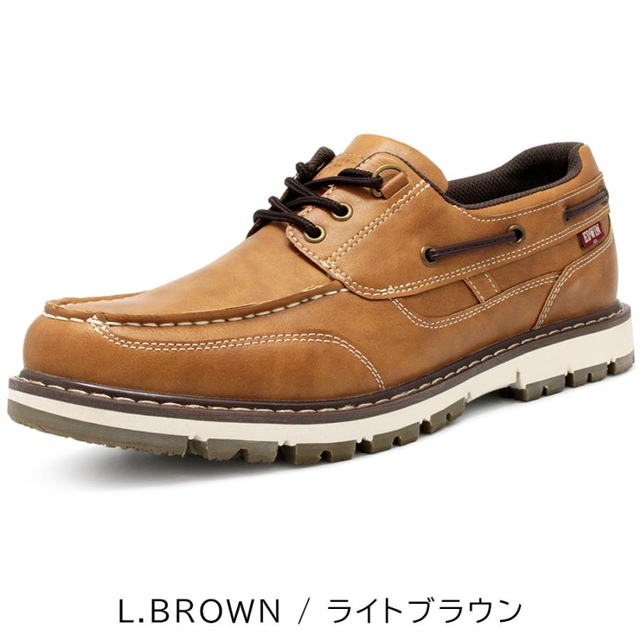 3eye風 EDWIN デッキシューズ レザー サイズ44 27.5cm相当 EDWIN（エドウィン） 靴 メンズ カジュアルシューズ 防水 革靴