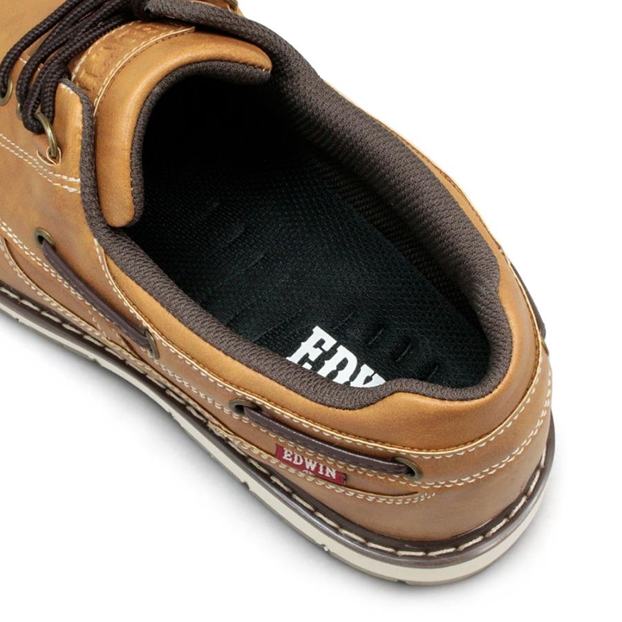 3eye風 EDWIN デッキシューズ レザー サイズ44 27.5cm相当 EDWIN（エドウィン） 靴 メンズ カジュアルシューズ 防水 革靴