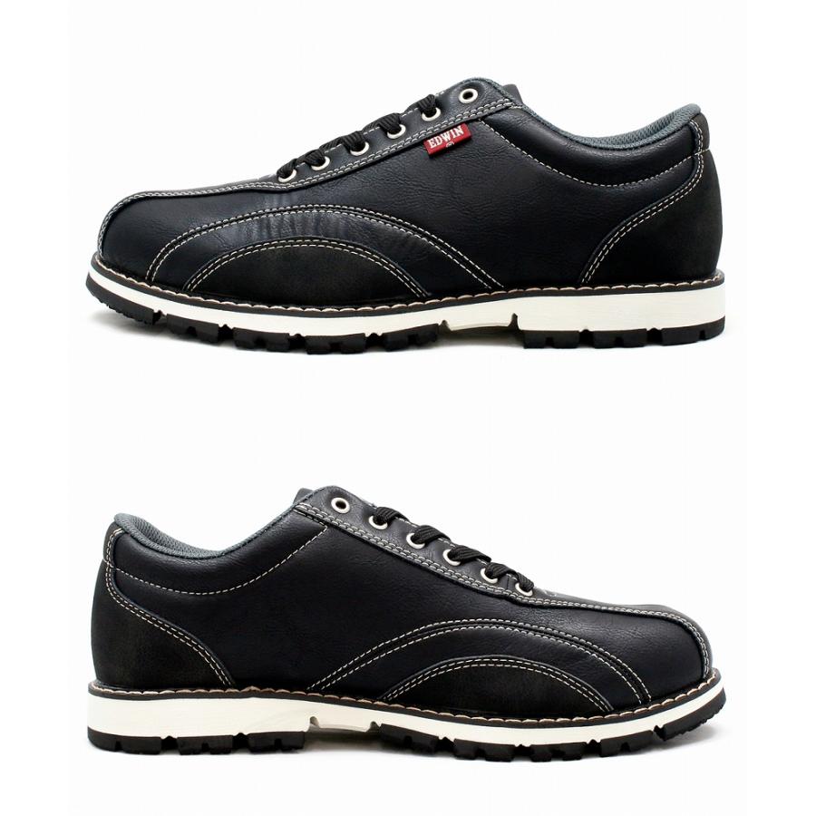 EDWIN（エドウィン） 革靴 スニーカー 防水 カジュアルシューズ 兼