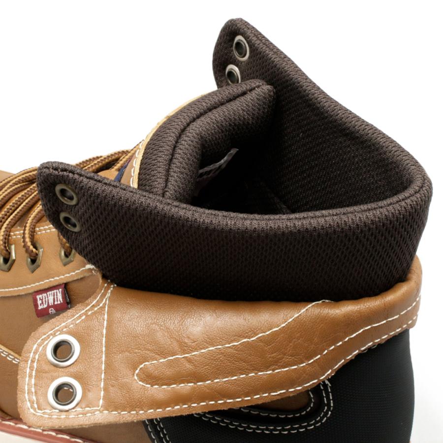 EDWIN（エドウィン） 防水 ブーツ メンズ 軽量 カジュアルブーツ