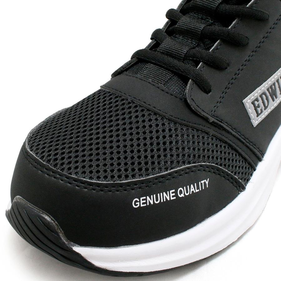 EDWIN（エドウィン） 安全靴 レディース スニーカー 軽量 樹脂先芯