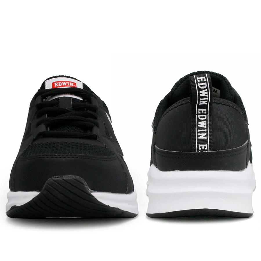 EDWIN 安全靴 レディース 軽量 かかと踏める キックバック プラ芯 樹脂