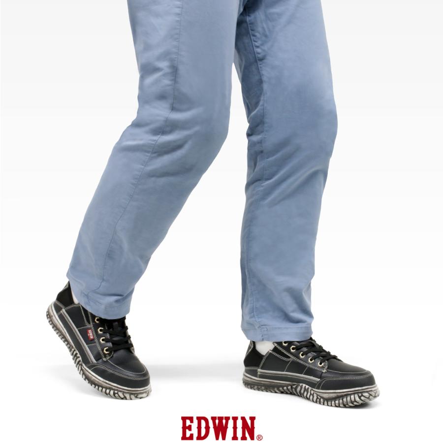 EDWIN 安全靴 かかとが踏める スニーカー ローカット キック EDWIN 安全靴 かかとが踏める スニーカー ローカット キック