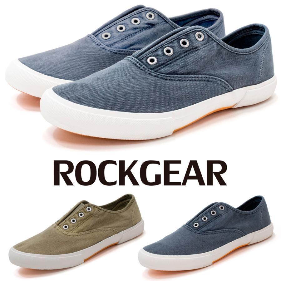 キャンバス スニーカー スリッポンシューズ ひもなし 靴 ウォッシュ加工 メンズ ユニセックス Rockgear Rg513 Rg513 守足雑貨ヤフー店 通販 Yahoo ショッピング