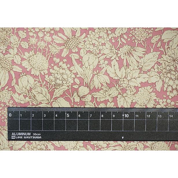 ブロード 生地 白抜き ボタニカル 花柄 フラワー 総柄 綿100% 手芸