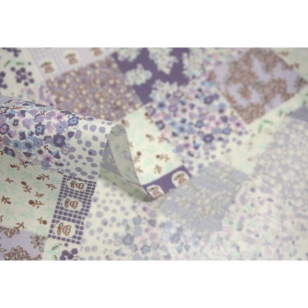 ブロード 生地 パッチワーク風 小花 柄 小さな花壇 花柄 コットン小林