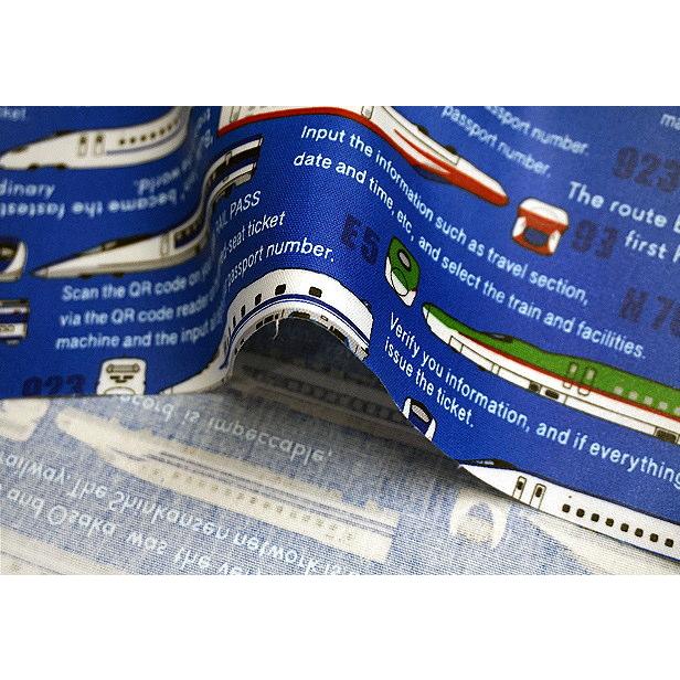 ラミネート 生地 車両名 新幹線 500系 0系 923系 横向き 英文字