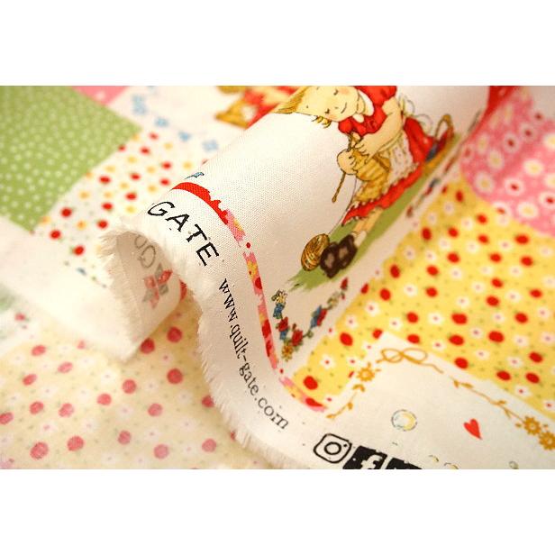 シーチング生地 キルトゲイト マーガレット＆ソフィー ピクニック 苺