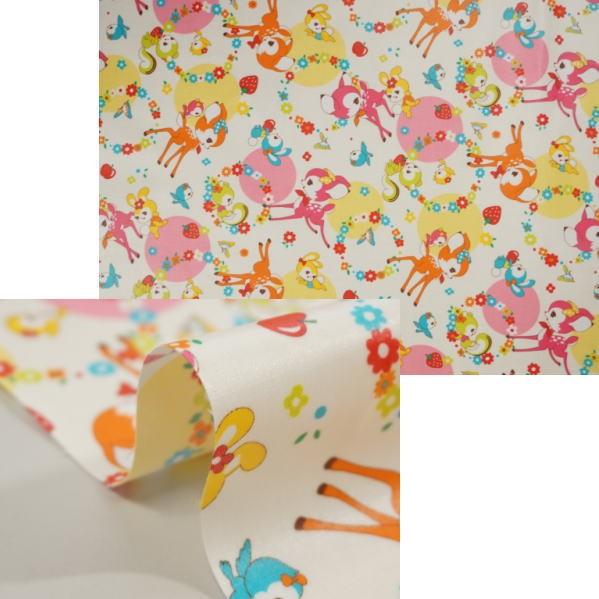 ラミネート 生地 水玉ドットとバンビ レトロフレンズ パンダ ウサギ バンビ ヒヨコ 女の子 Cos 562 手芸のfairylace 通販 Yahoo ショッピング
