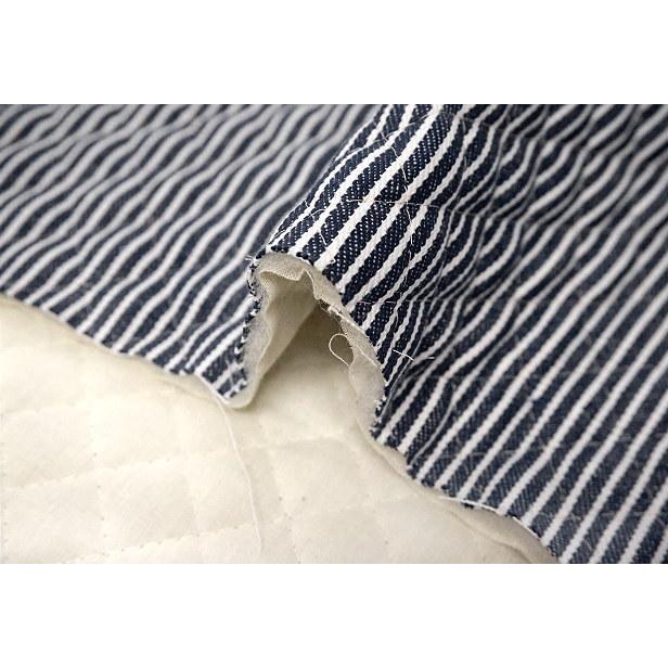 キルティング生地 ヒッコリー デニム ストライプ 布 生地 ストライプ柄