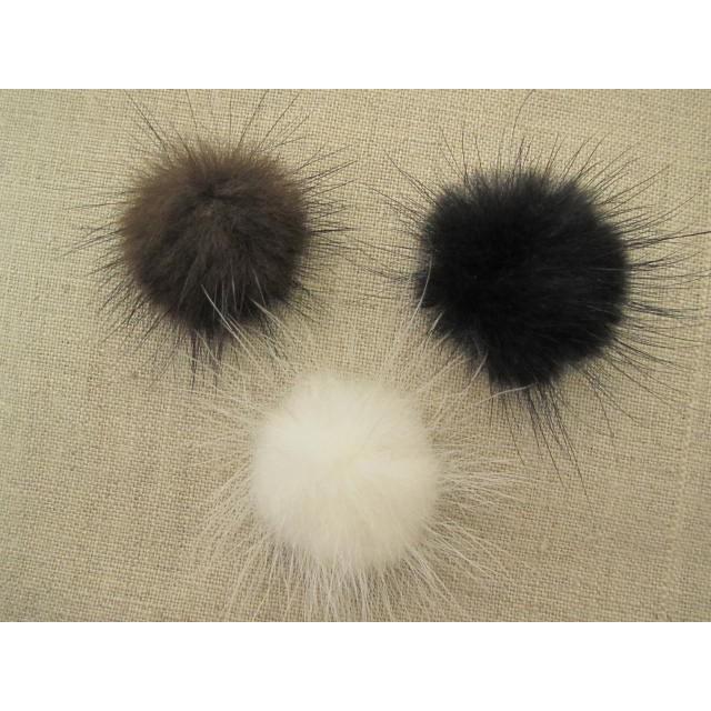  Majestic MINK パールミンク ポンポン ファーケープ CANADA Majestic MINK パールミンク ポンポン ファーケープ