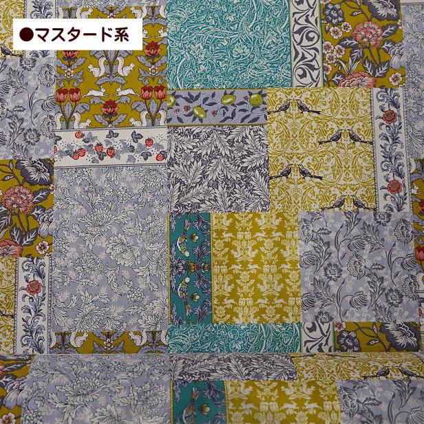 シーチング 生地 パッチワーク風 花 鳥 リス うさぎ 苺 綿100 シーチング 生地 パッチワーク風 花 鳥 リス うさぎ 苺 綿100