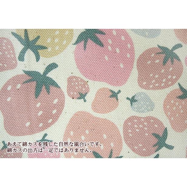 オックス 生地 レトロチャーム いちご くすみカラー系 Retrocharme 苺