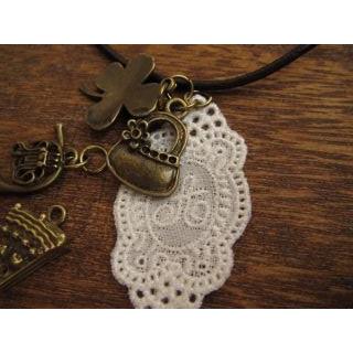 アンティーク 復刻版 イニシャル レースワッペン : 手芸のfairylace