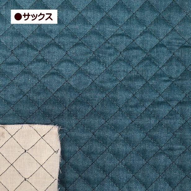 LLビーン 農村風景デザインのキルティング生地 キルティング生地 デニム風 ムラ染め風 ヴィンテージ加工 無地 布 手芸