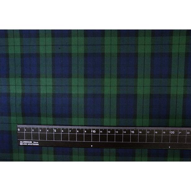 10cm単位 40s タータン チェック ブラックウォッチ 生地 チェック柄