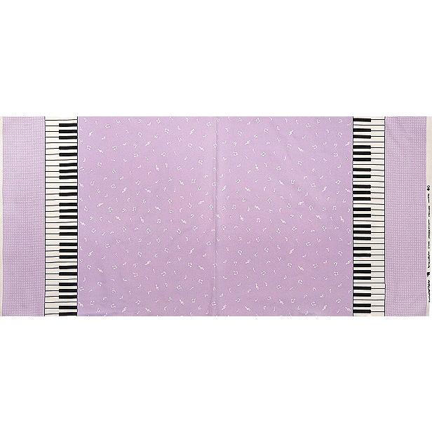 オックス 生地 ピアノ 鍵盤 音符 柄 綿100％ 布 手芸 通園 通学 入園