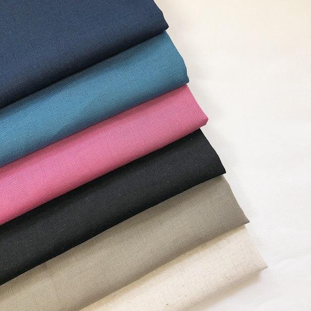 ハーフリネン 生地 無地 リネン55% 綿45％ 布 手芸 /メール便配送は2m