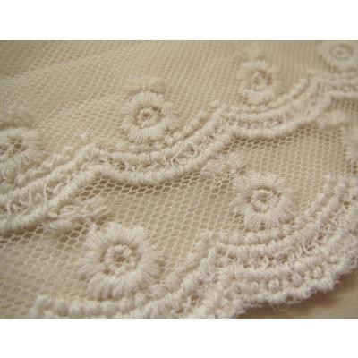 手芸 チュールレース 広幅 (デュエット) カット売り レース : 手芸の