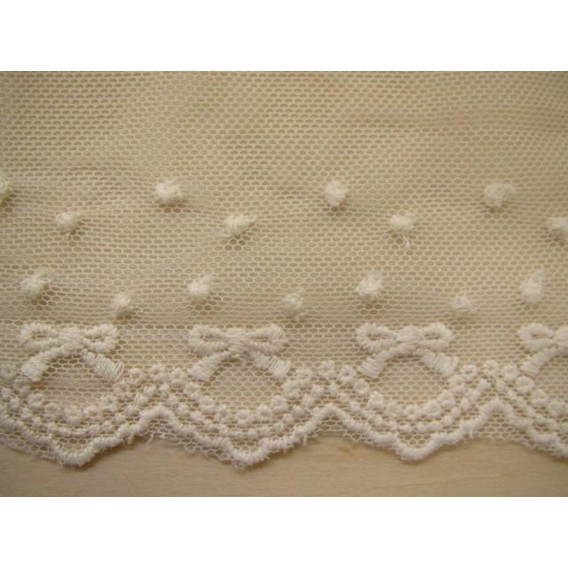 手芸 チュールレース 両山レース (ダブルリボン) リボン レース : 手芸