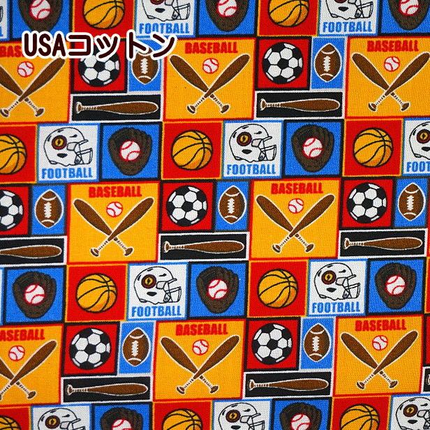 USAコットン パネル柄 スポーツ Camelot Fabrics シーチング 生地