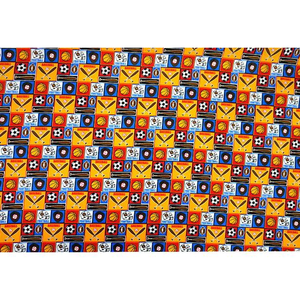USAコットン パネル柄 スポーツ Camelot Fabrics シーチング 生地