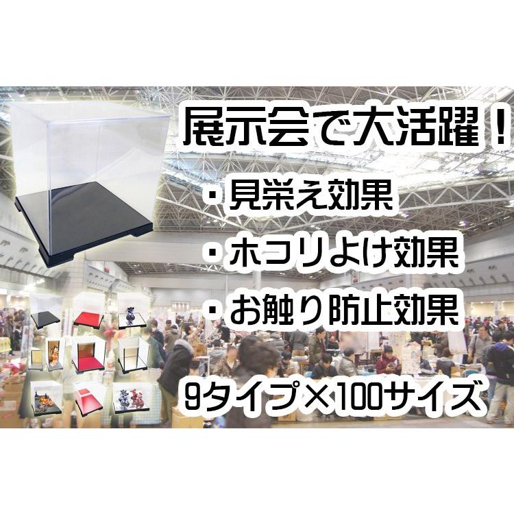 コレクションケース フィギュアケース 人形ケース 台座フェルト加工 特注手作り品 W50cm×D50cm×H60cm 大型 持ち運び 1セット ディスプレイ_4